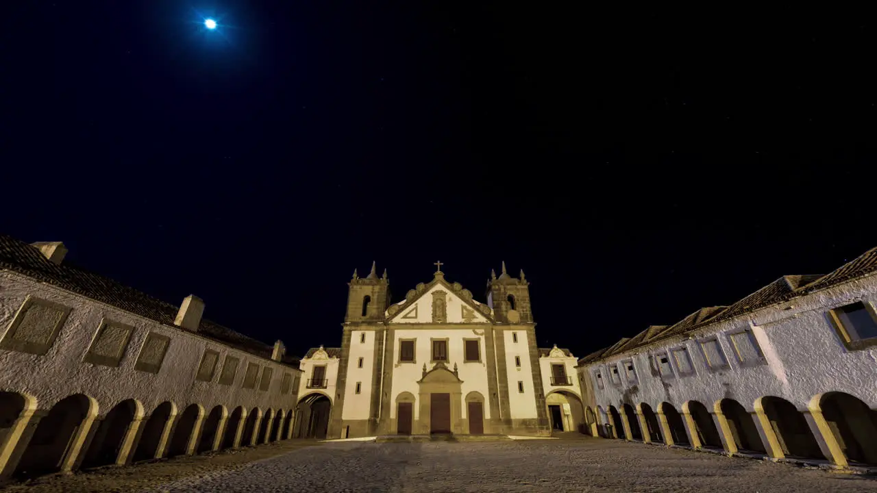 Time Lapse Lunar Eclipse of September 28 2015 The Sanctuary of Our Lady of Cape Espichel