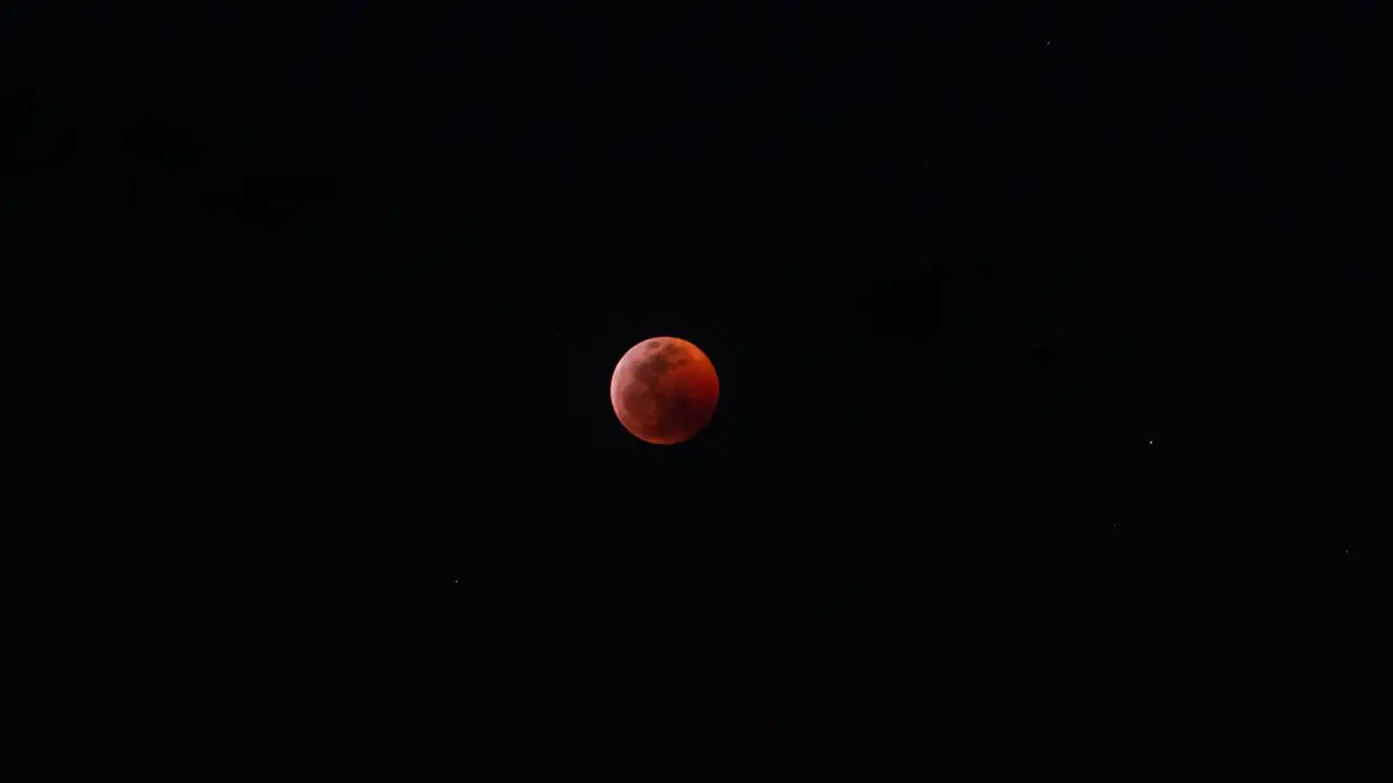 a timelapse of the wolf bloodmoon rising