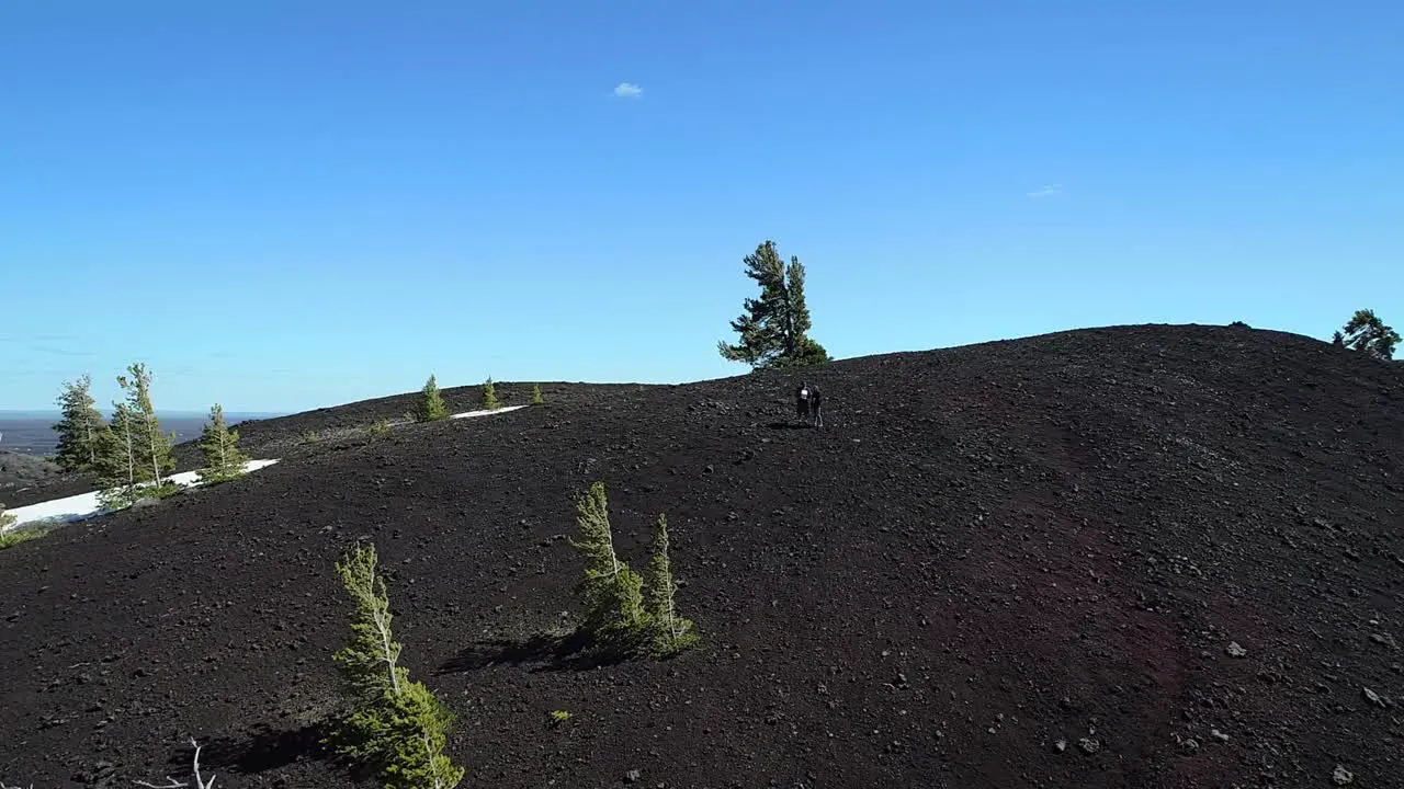 Flight over Craters of the Moon when it was closed