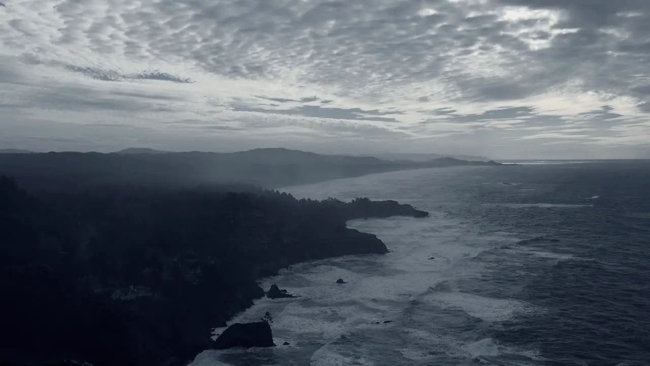 Oregon Clouds Over Coast