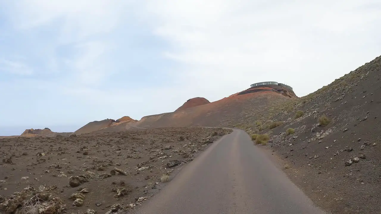 timanfaya images from the road volcanic natural park of Lanzarote sightseeing tour from the bus