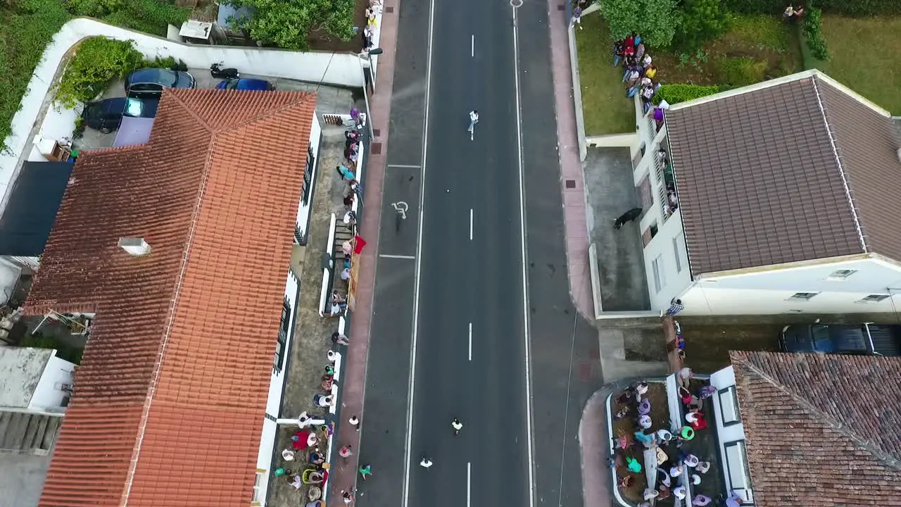 Running with bulls is a tradition in the Azores almost everyday during summer villagers come and celebrate