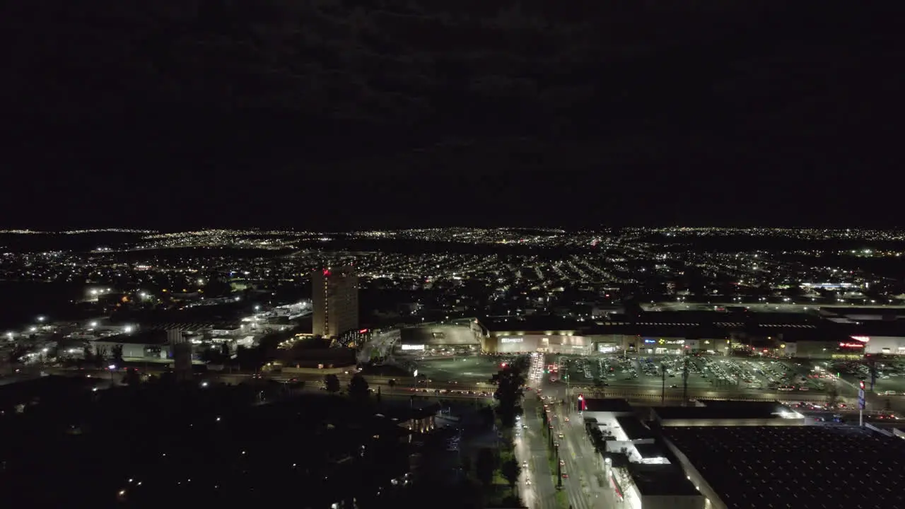 scenery of a shopping mall at night