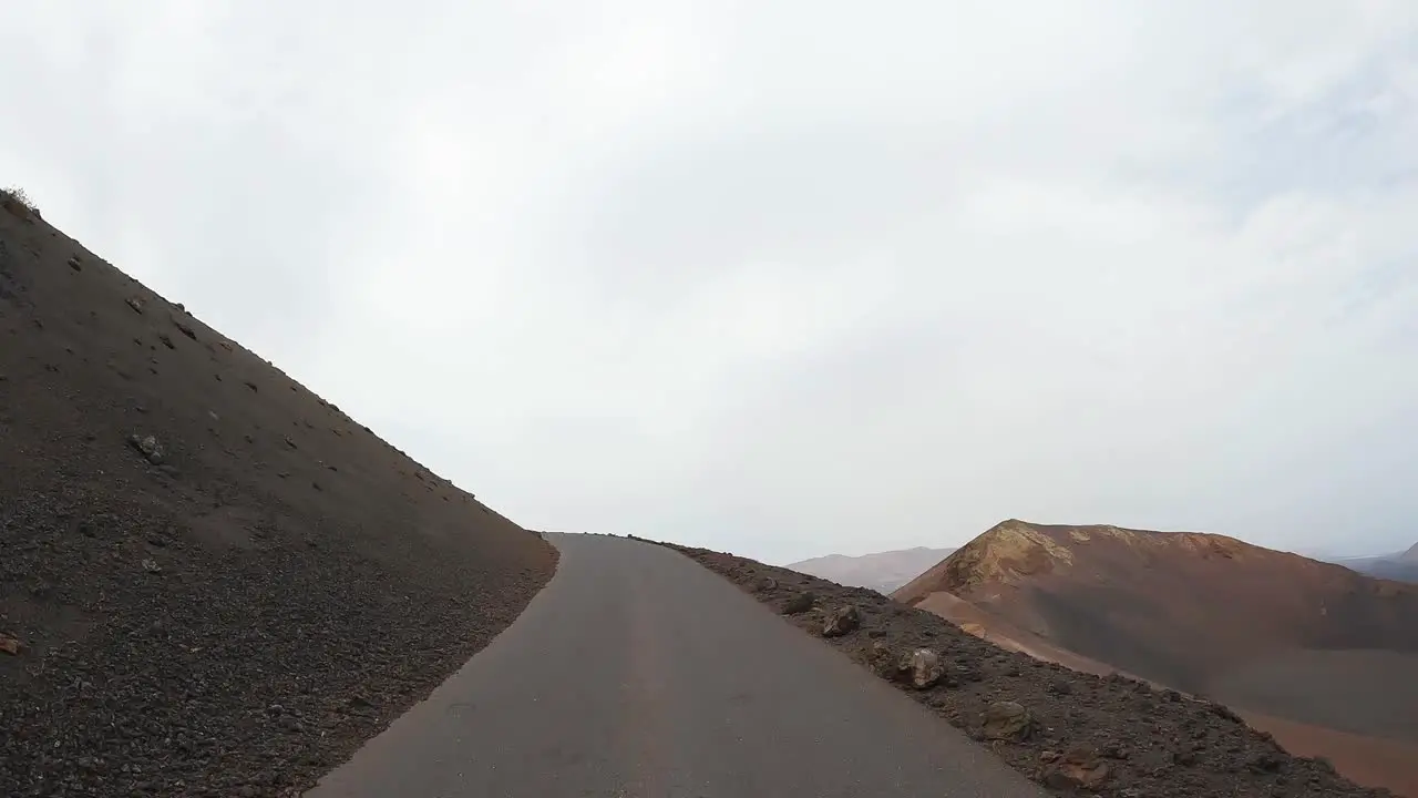 timanfaya images from the road volcanic natural park of Lanzarote stunning views of the landscape