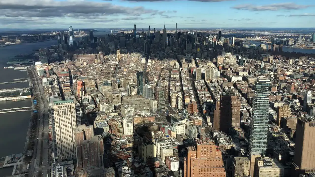 New York City overhead view