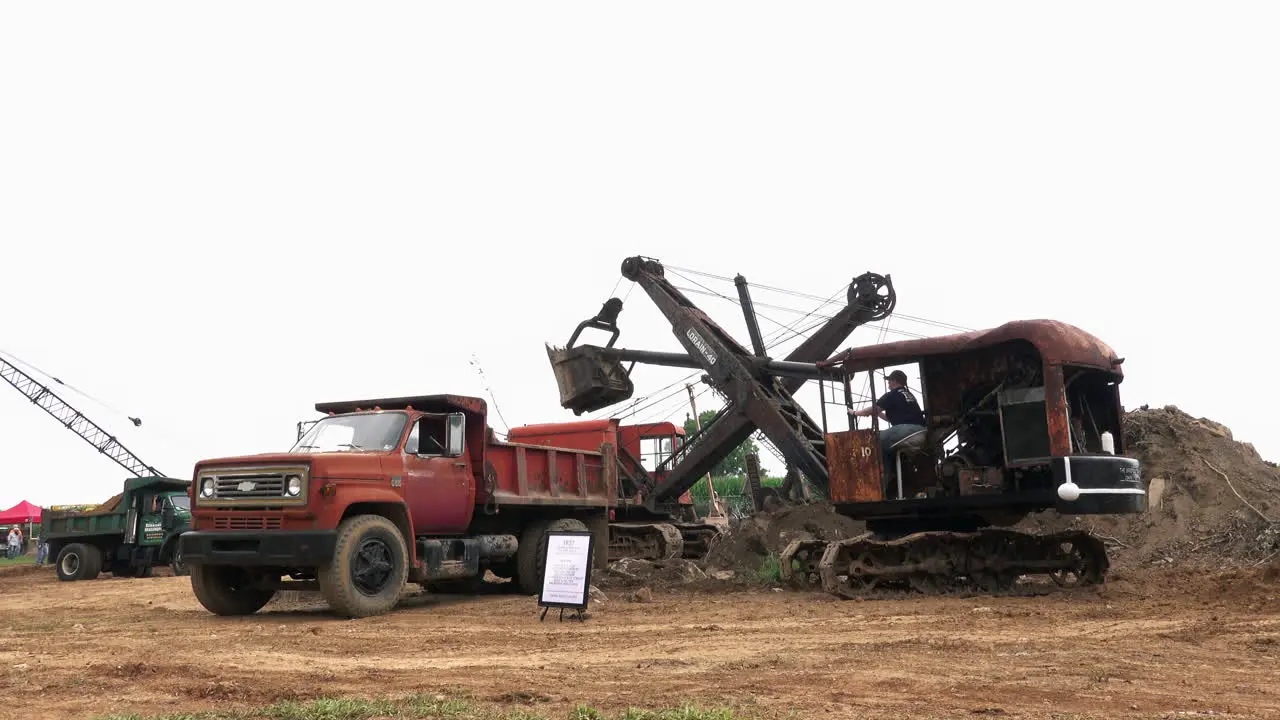 Kinzers Pennsylvania August 15 2019 People demonstrating early life in America at the Rough and Tumble Thresherman's Reunion in Kinzers Pennsylvania on August 15 2019