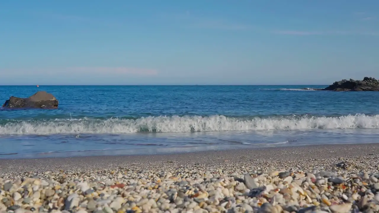 Relaxing day at Playa Penon del Cura Mijas Costa Costa del Sol Spain