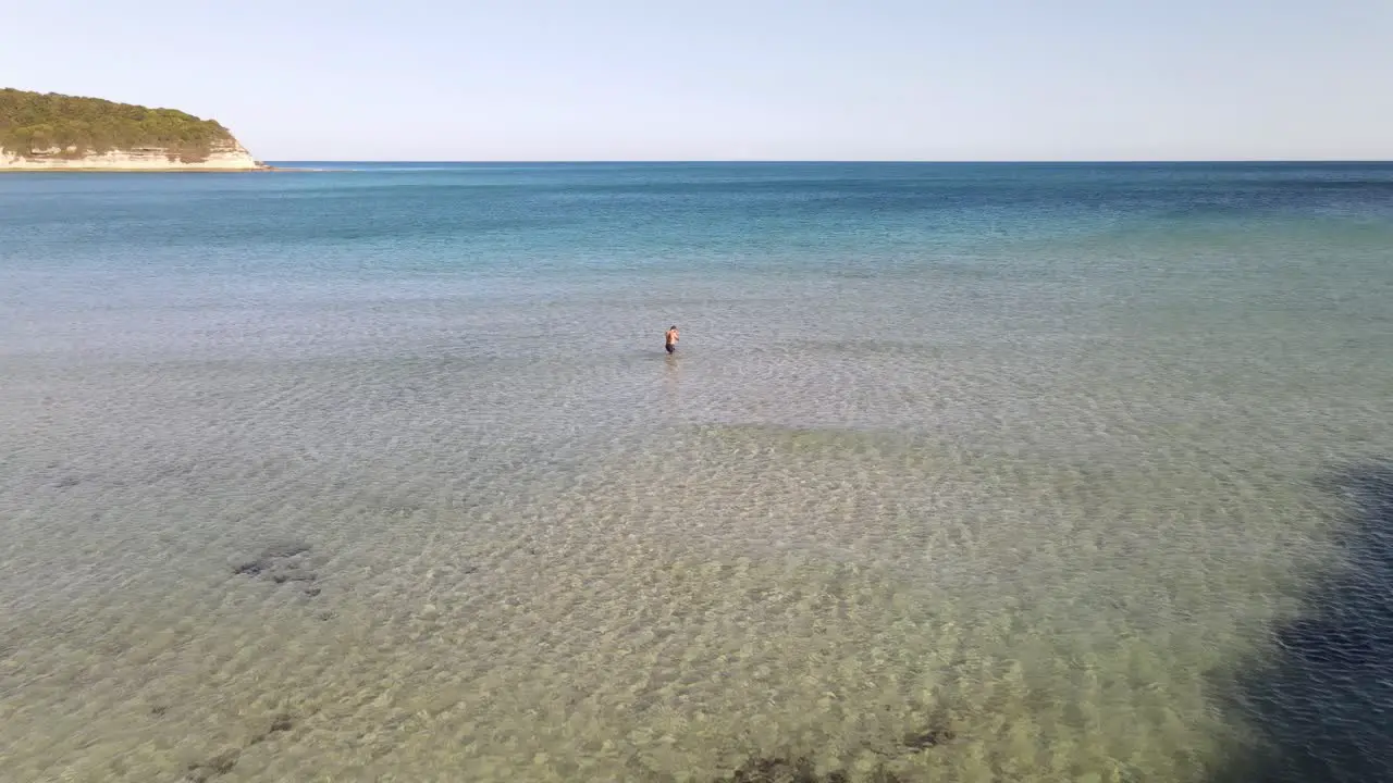 Swimming Holiday Aerial Drone