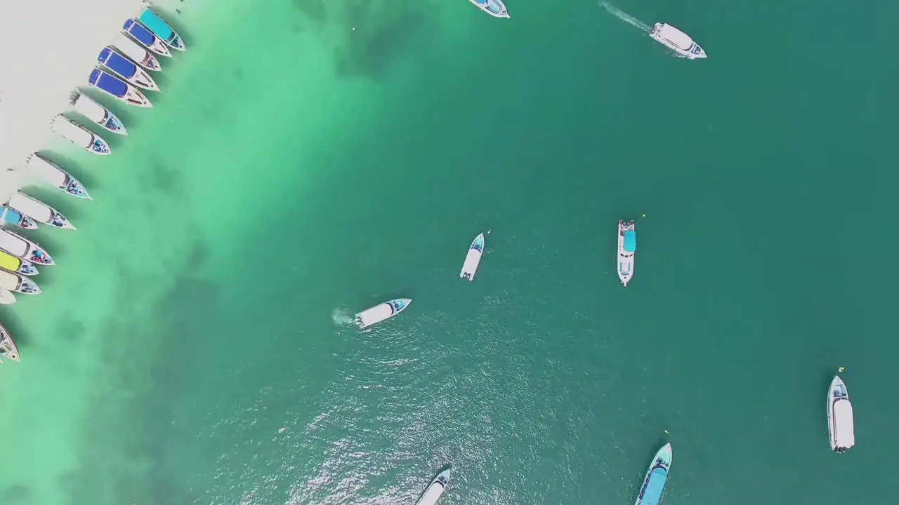 Boats close to Phi Phi island Thailand