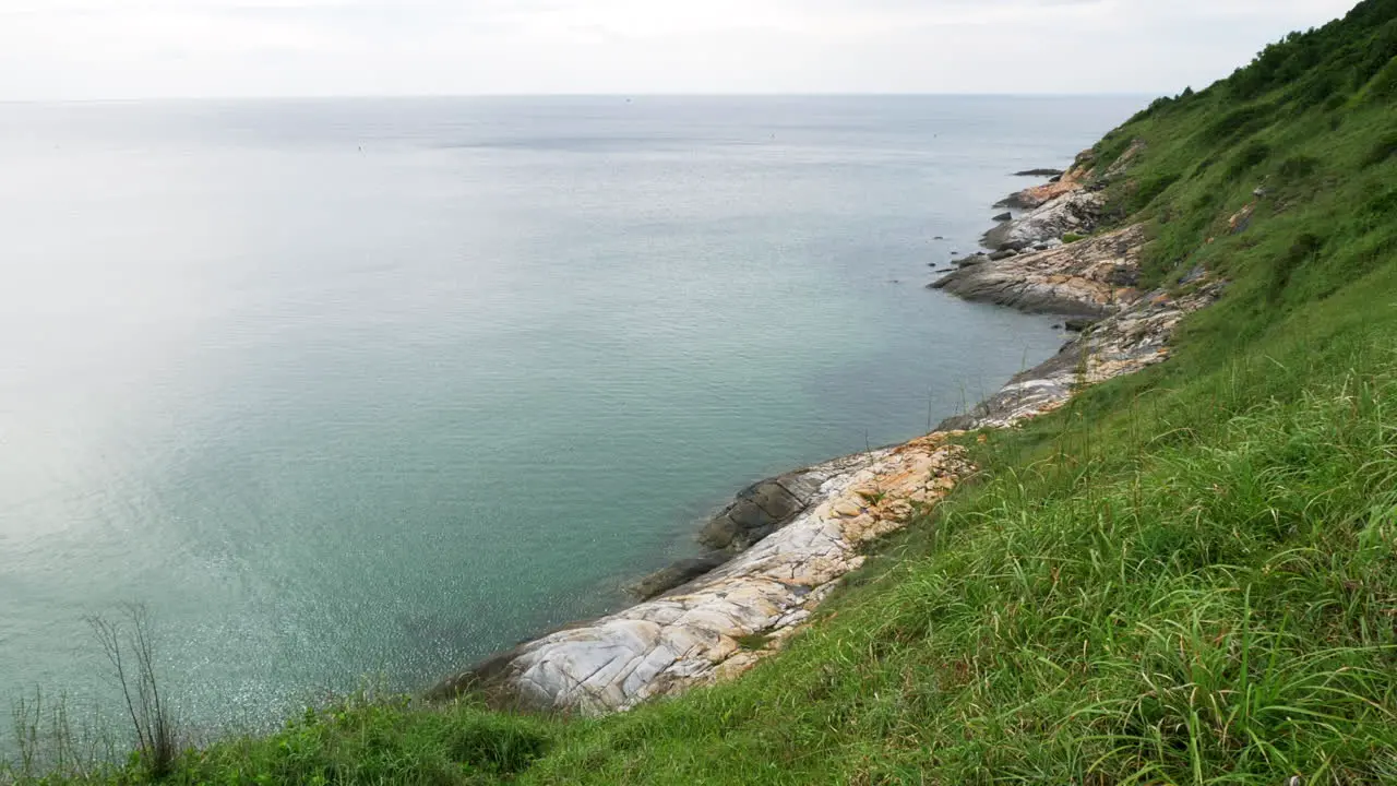 Scenic Seascape and rock in the daytime of Khao Laem Ya National Park Rayong Thailand