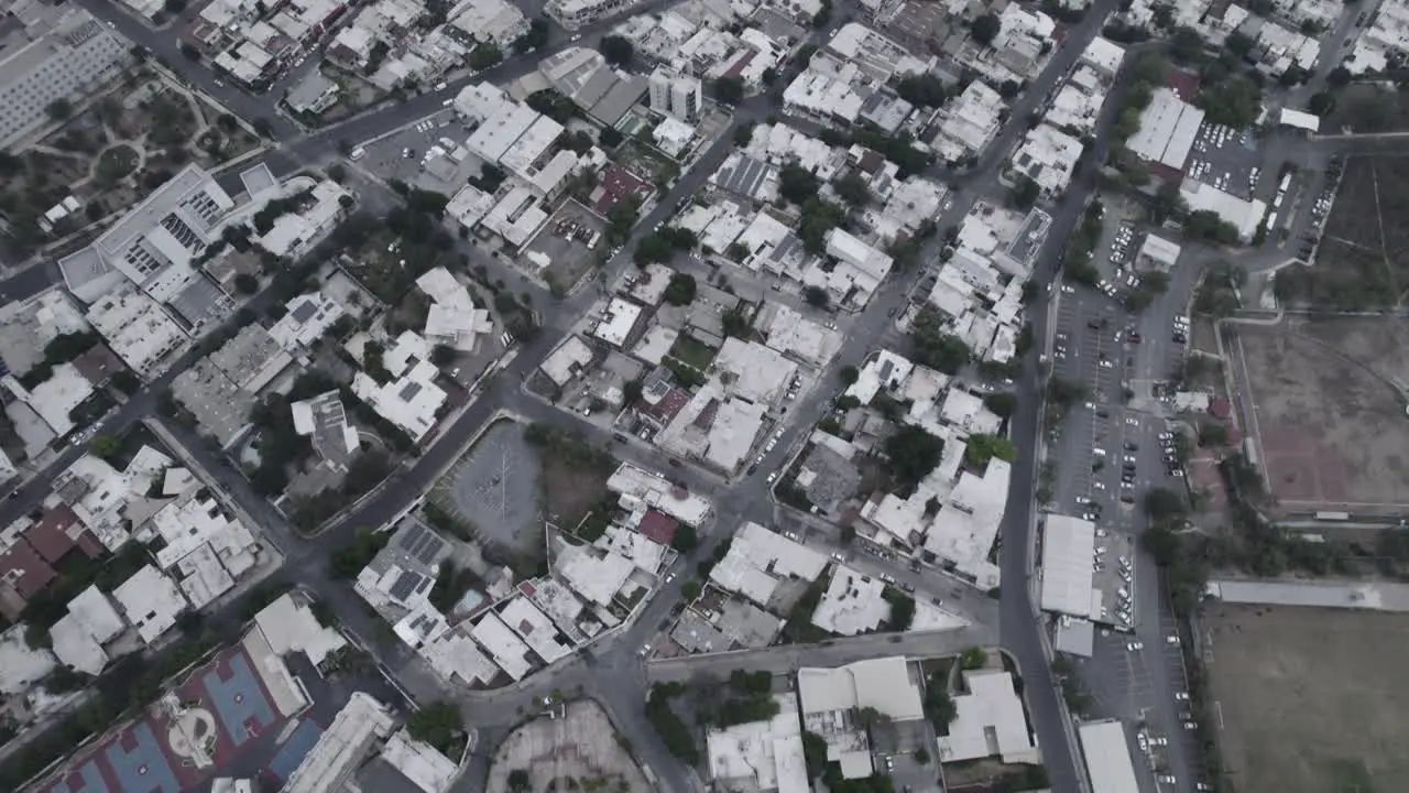 Drone shoot at cloudy morning day at Dolores graveyard at Monterrey City Mexico-1