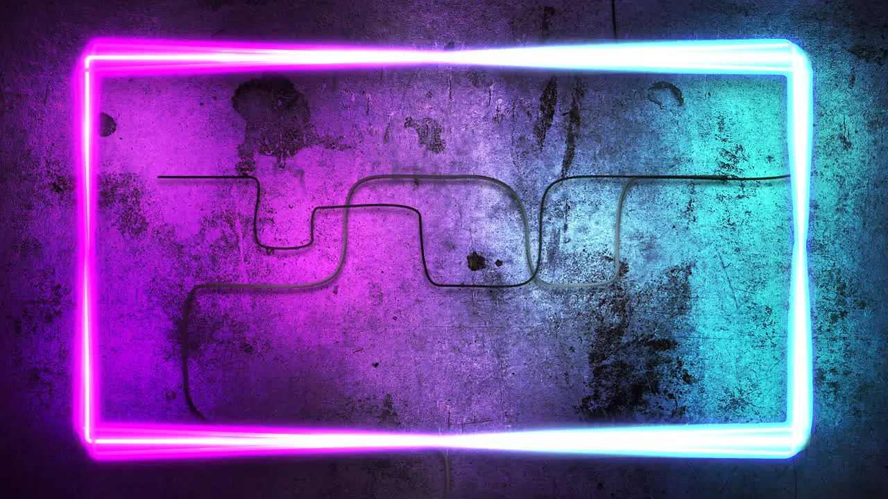 Motion colorful neon lights on wall with abstract background 8