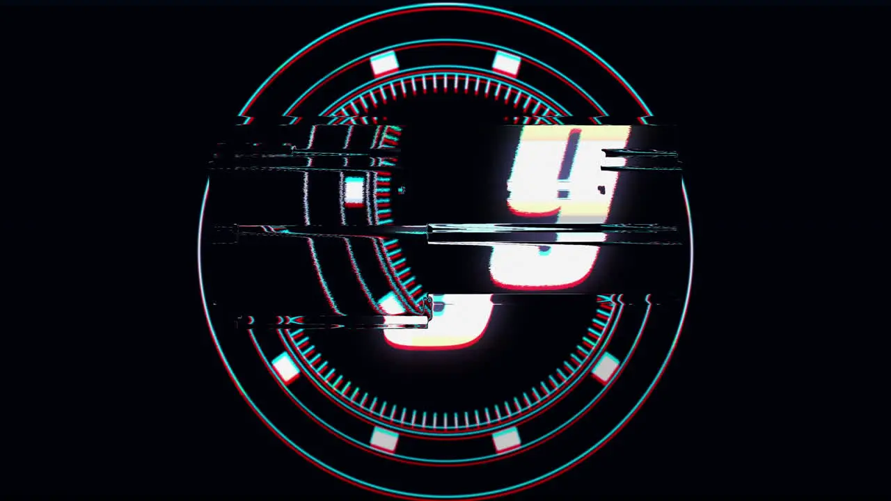 Motion digital film countdown in modern style