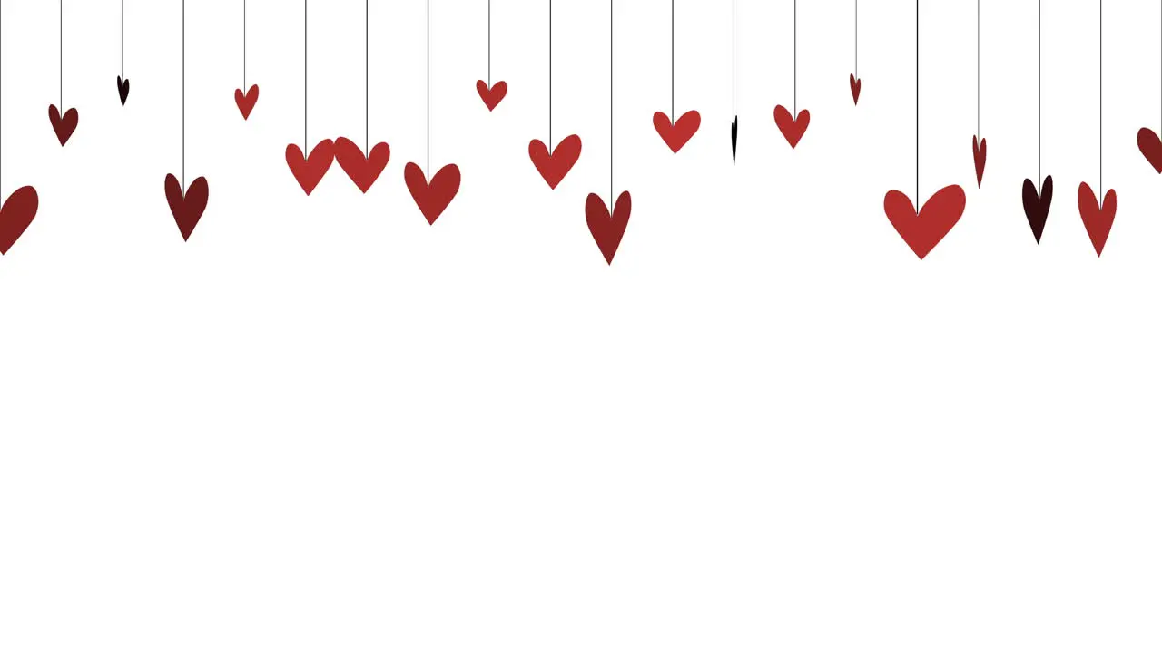 Valentines day shiny background Animation romantic heart 21