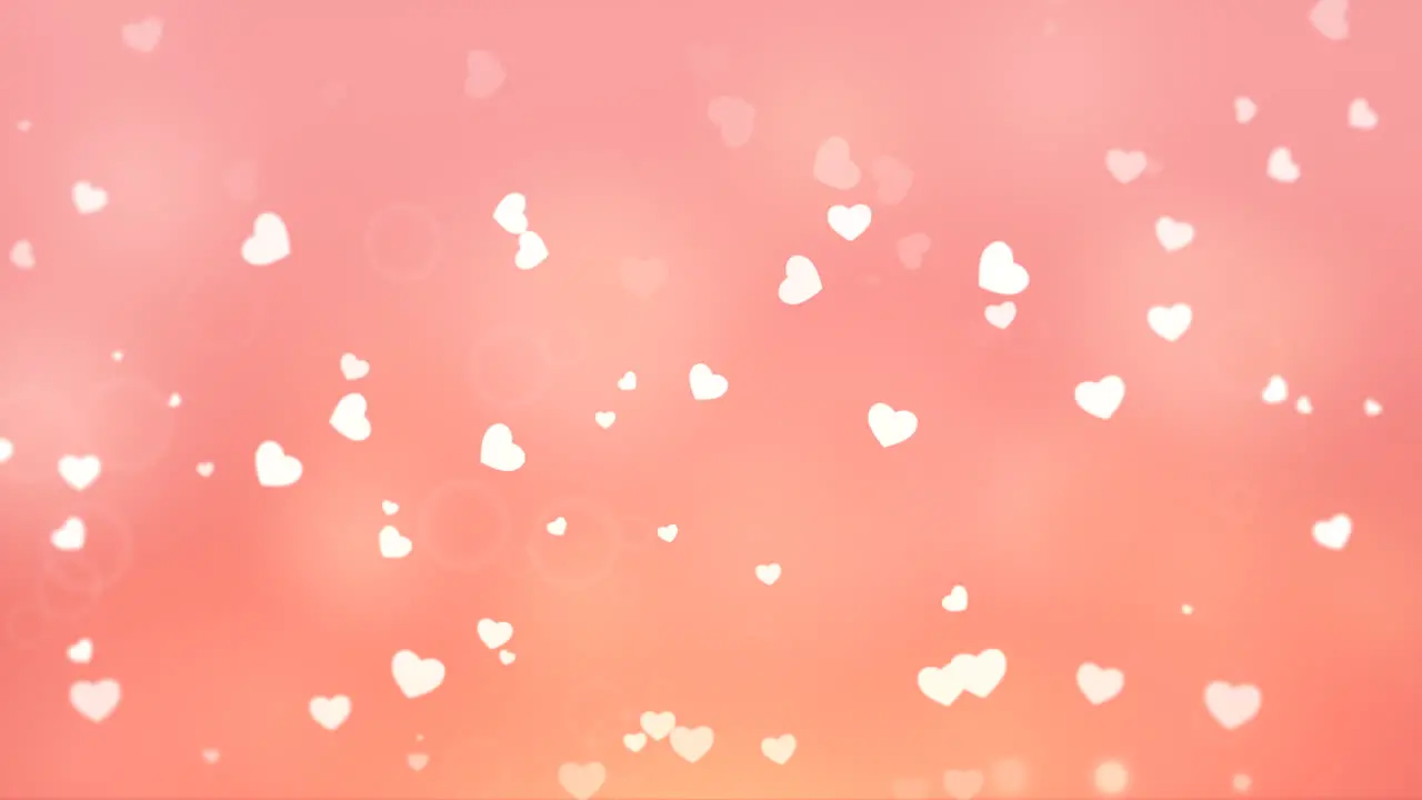 Valentines day shiny background Animation romantic heart 50