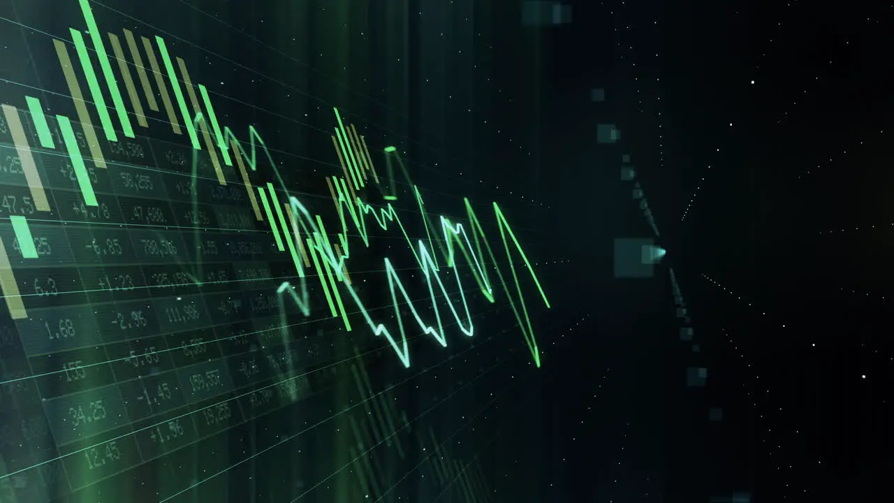 Data Chart Animated Loop Green 02