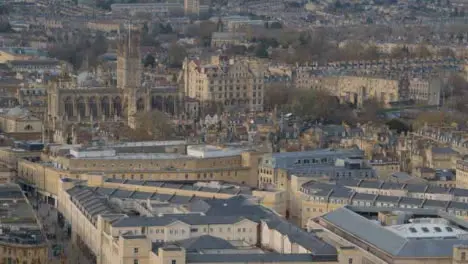 Tilting Shot of City of Bath