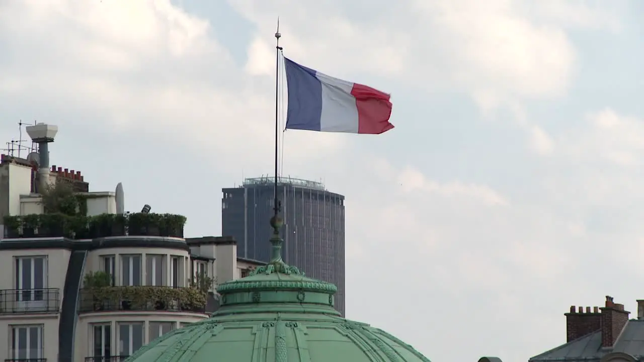 French Flag atop the Musee National