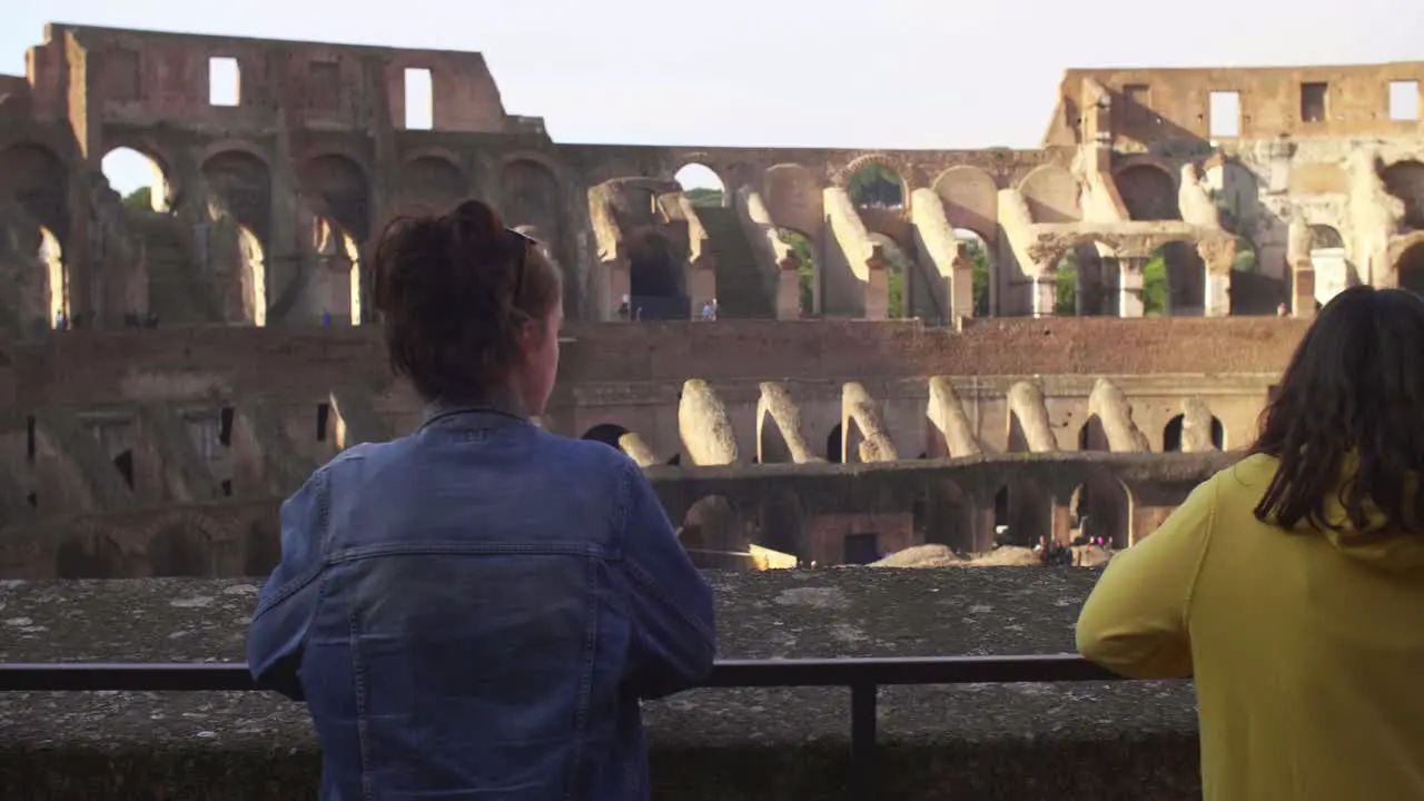 People Looking At the Colosseum