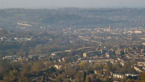 Long Shot Overlooking City of Bath