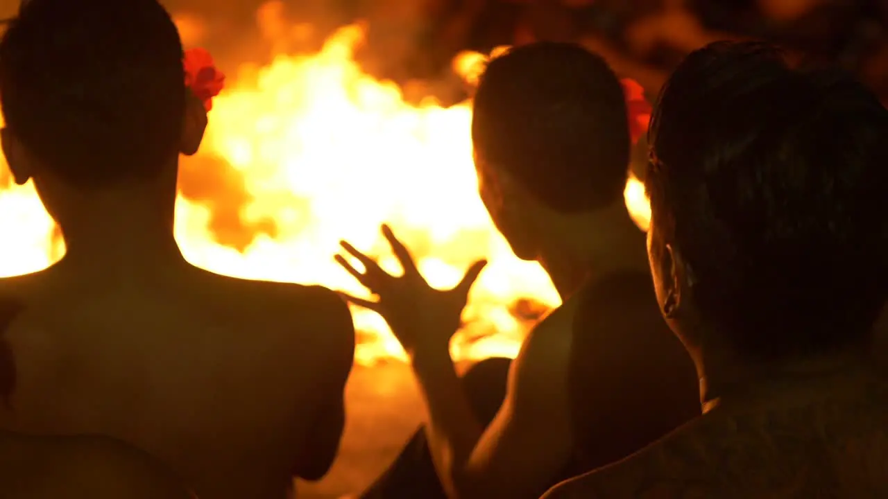 Men Performing in a Traditional Kecak