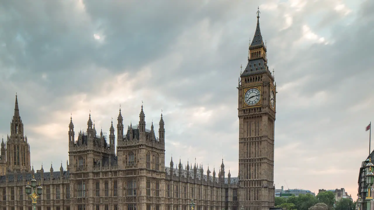 Big Ben houses of parliament 4K timelapse