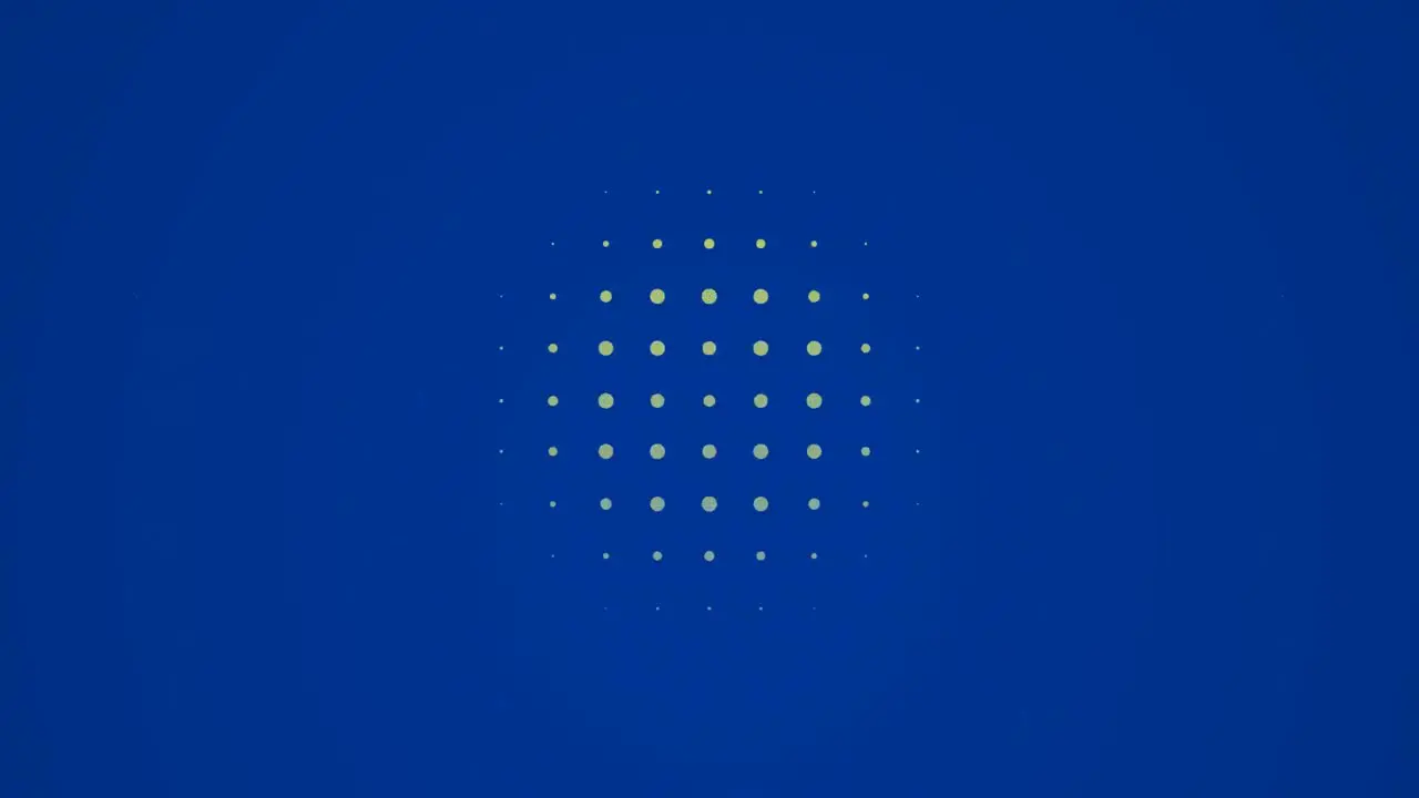 Animation of abstract shapes moving in seamless loop on blue background