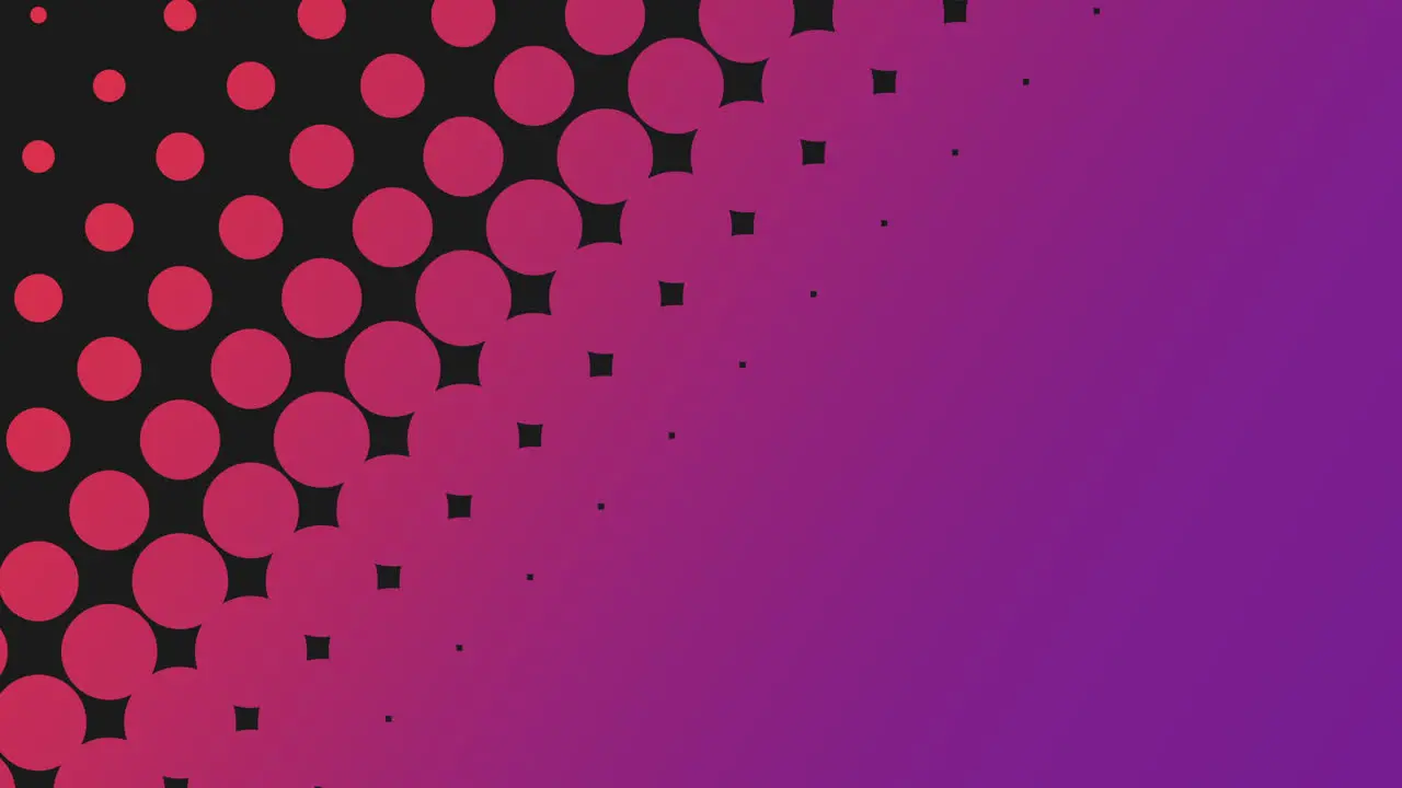 Vibrant abstract design purple and pink gradient with circular arrangement of dots