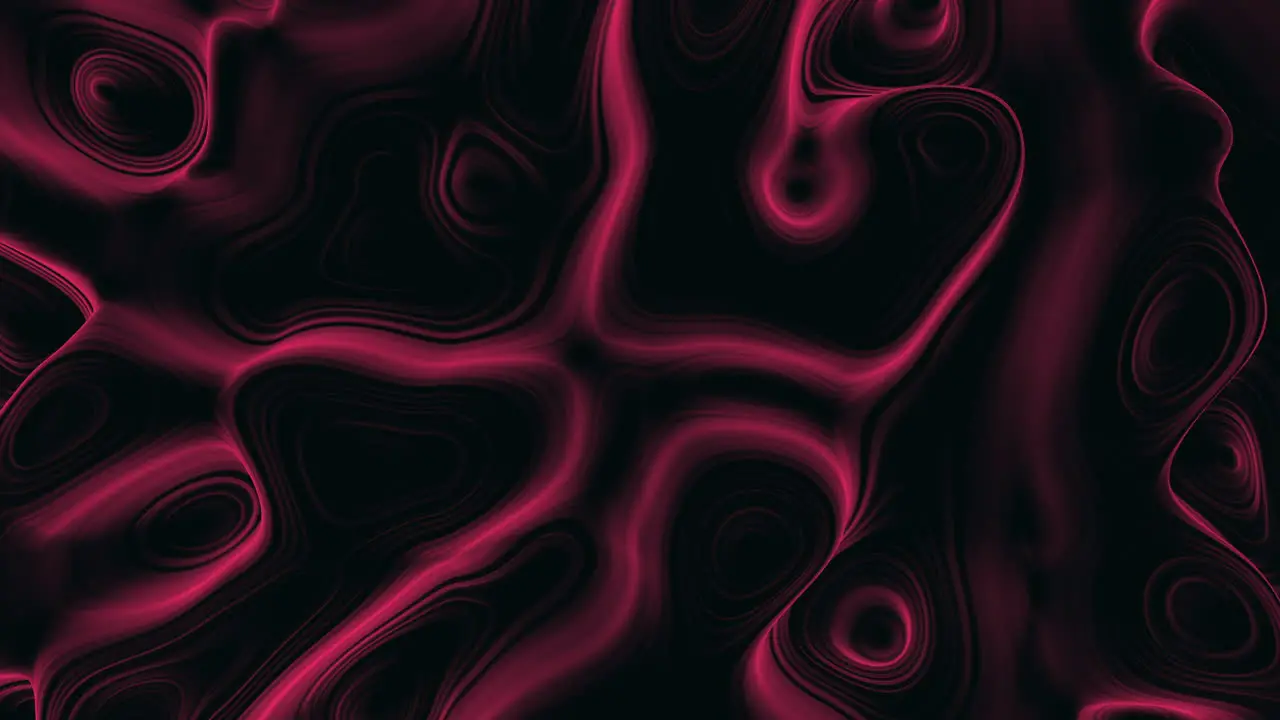 Dynamic red and black abstract pattern with swirling wavy lines