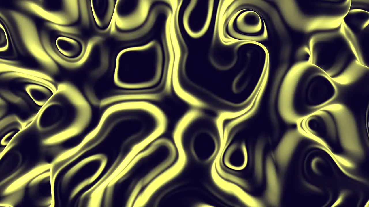 Dynamic black and yellow swirling pattern