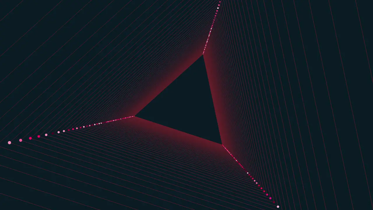 Abstract black background with red triangle