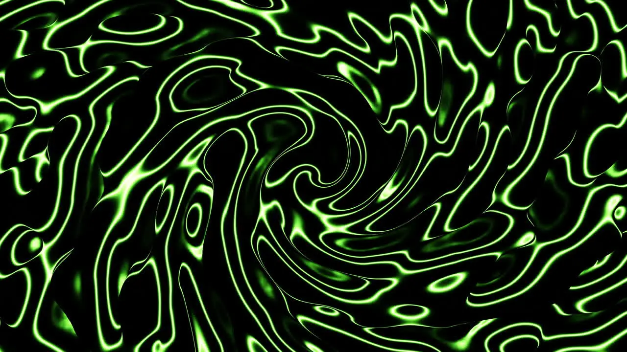 Mesmerizing swirls a dynamic green and black pattern