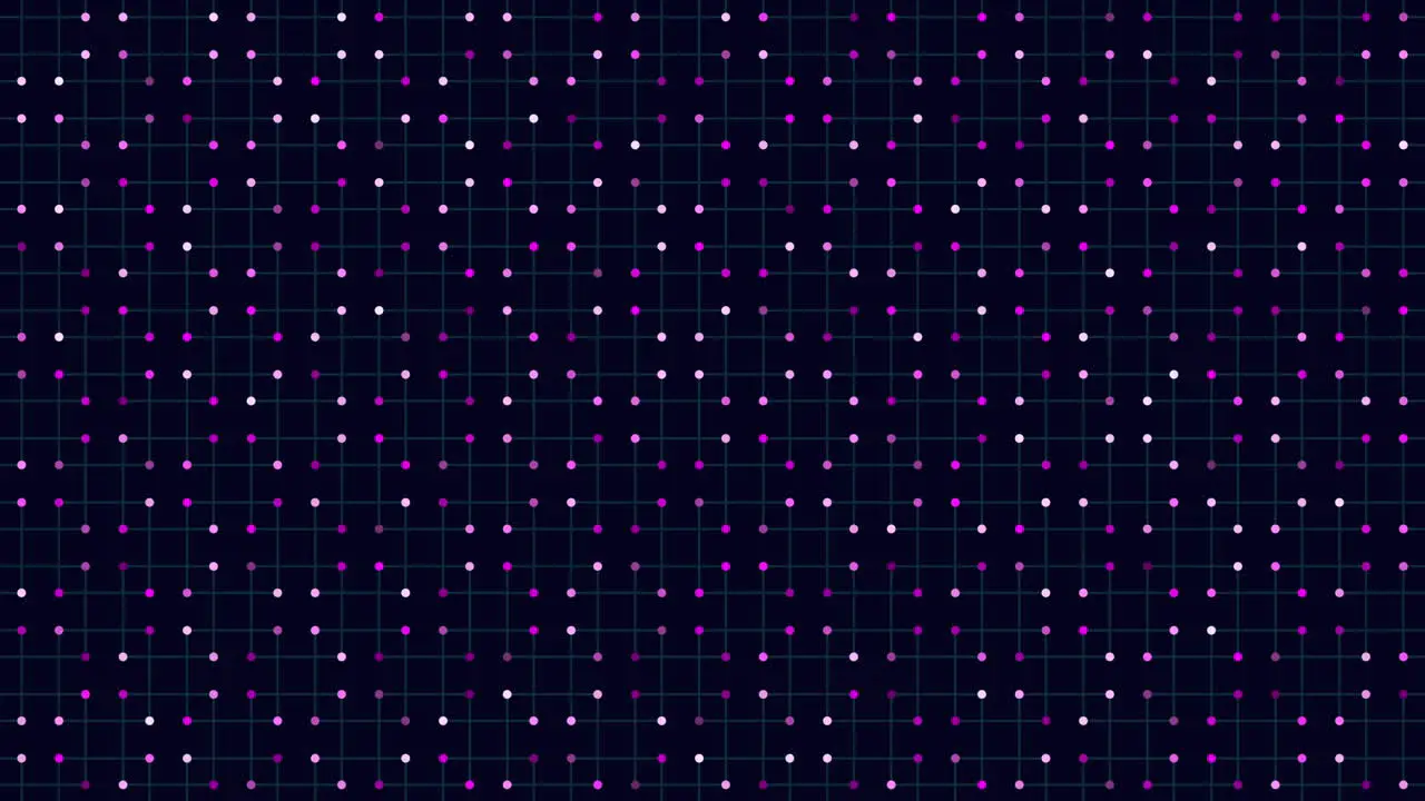 Checkerboard of scattered white dots on dark blue grid