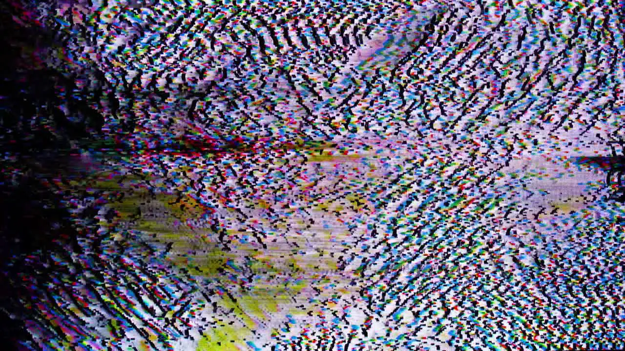 Abstract Static Noise Analog Glitch Animation