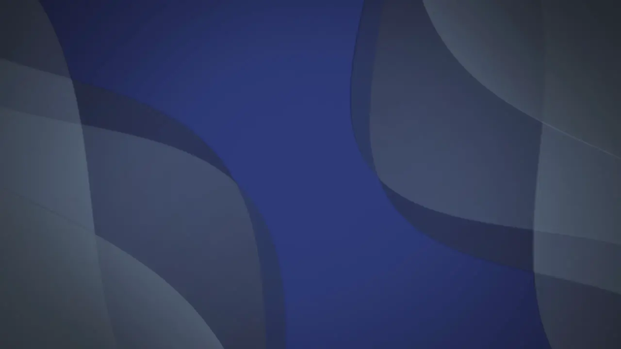 Animation of abstract grey gradient shapes patterns against blue background with copy space