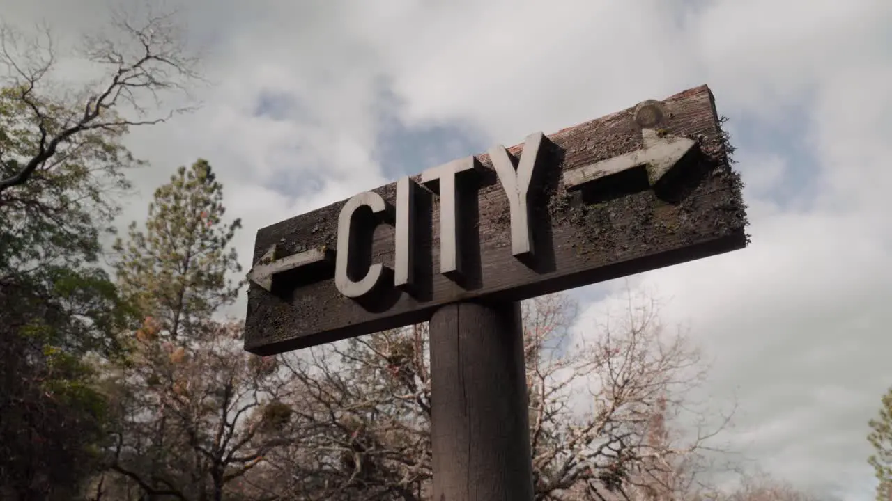 City Sign in Jacksonville Cemetery in Oregon