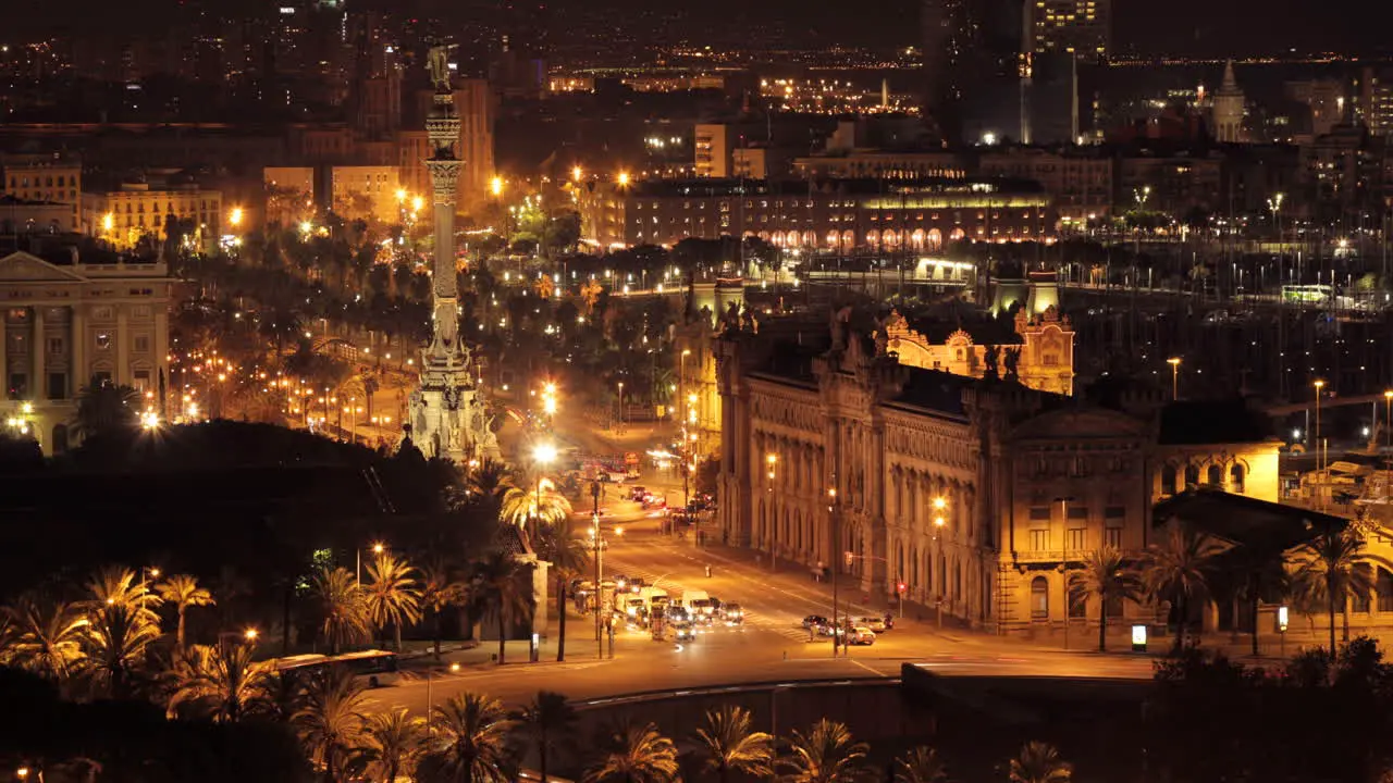 Barcelona Night Cityscape 01