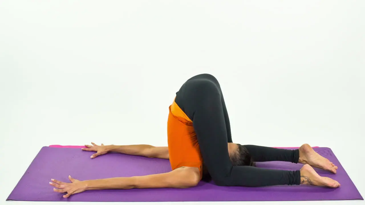 Woman in Yoga Studio 57