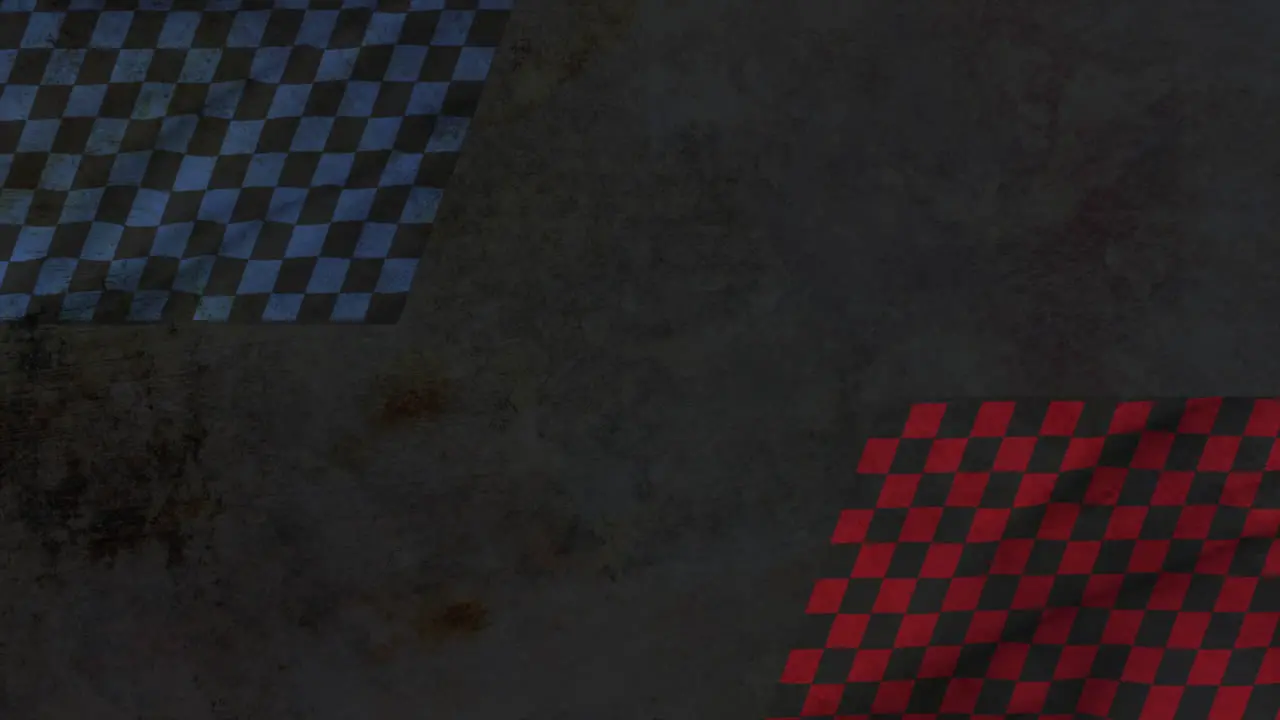 Motion formula red and blue flags retro sport background