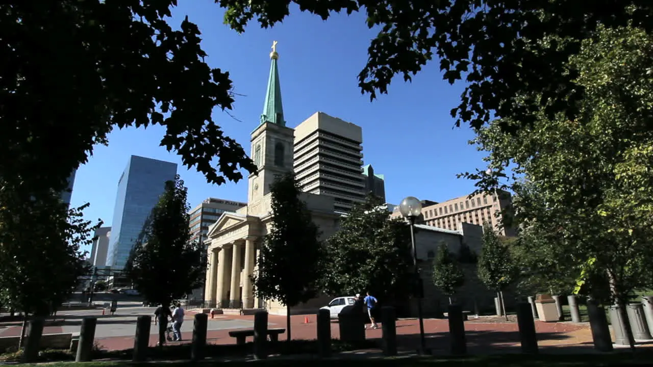 St Louis old cathedral and city