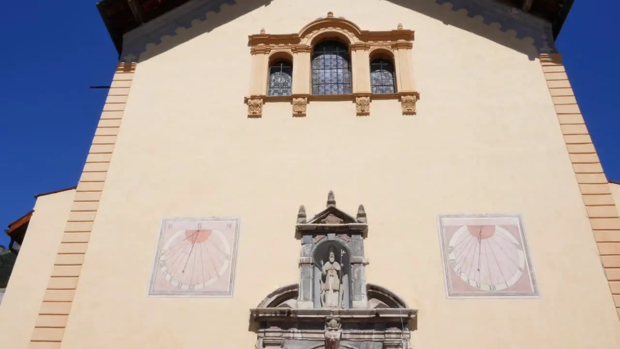 France Facade Of Church In Jausiers