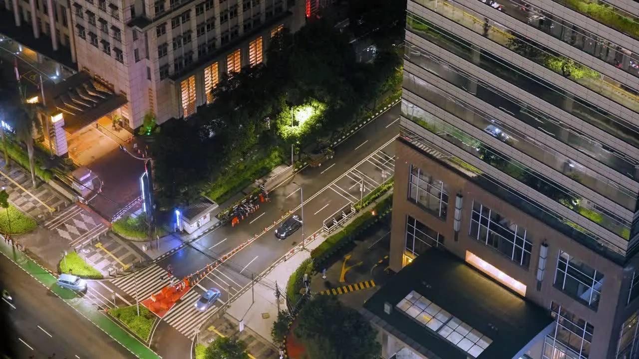 High Angle Shot of Traffic in Jakarta