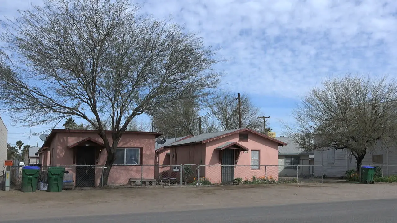 Arizona Gila Bend Houses And Church Pan