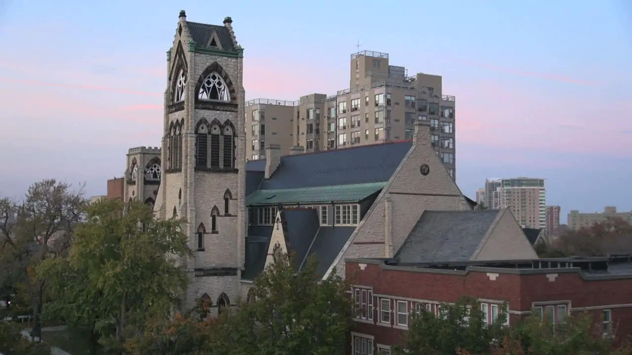 Milwaukee church evening