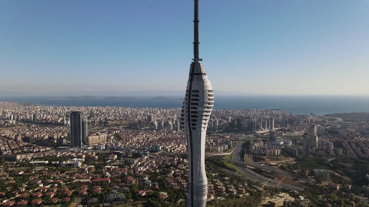 Radio Tower Transmitter Aerial View