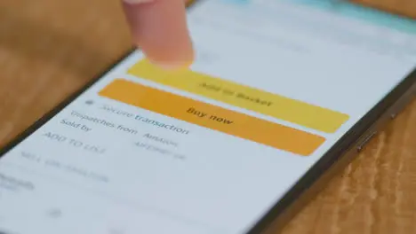 Browsing on Amazon and Adding Item to Basket on Mobile Phone