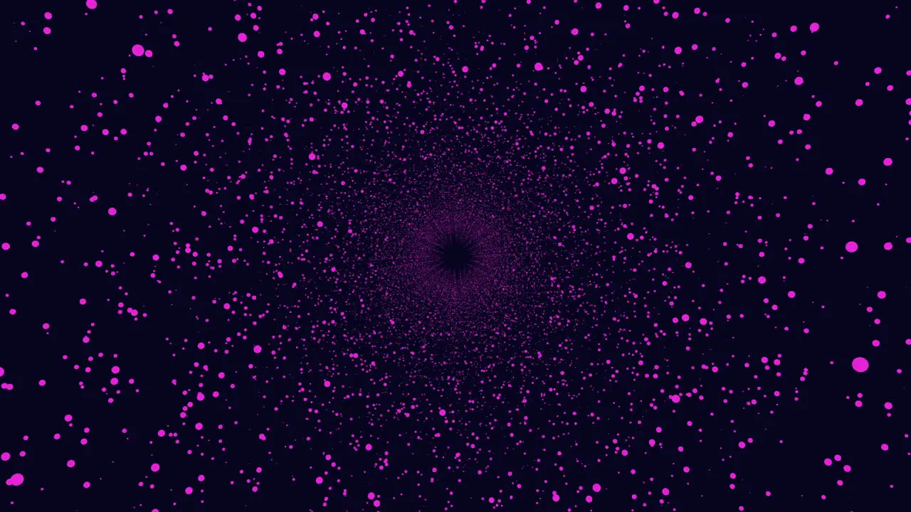 Fly sparkles in tunnel of galaxy with rainbow gradient 1