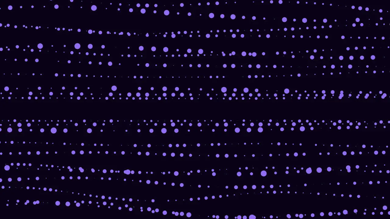 Colorful dots pattern in rows on dark space