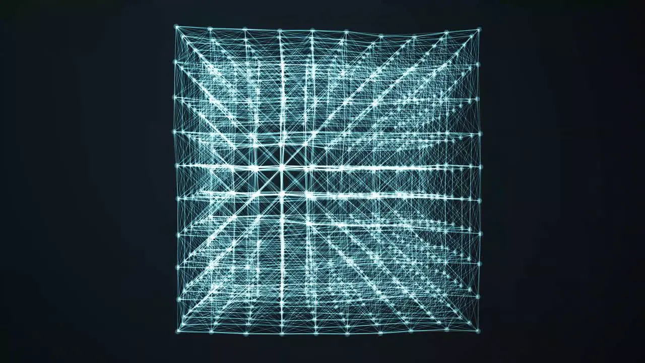 Digital Computer Data And Network Connection Triangle Lines