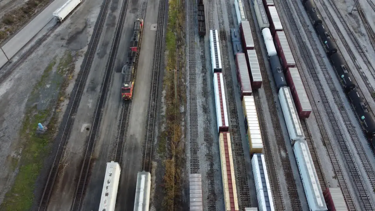 Passenger train arrive home to its final stop train station trucking